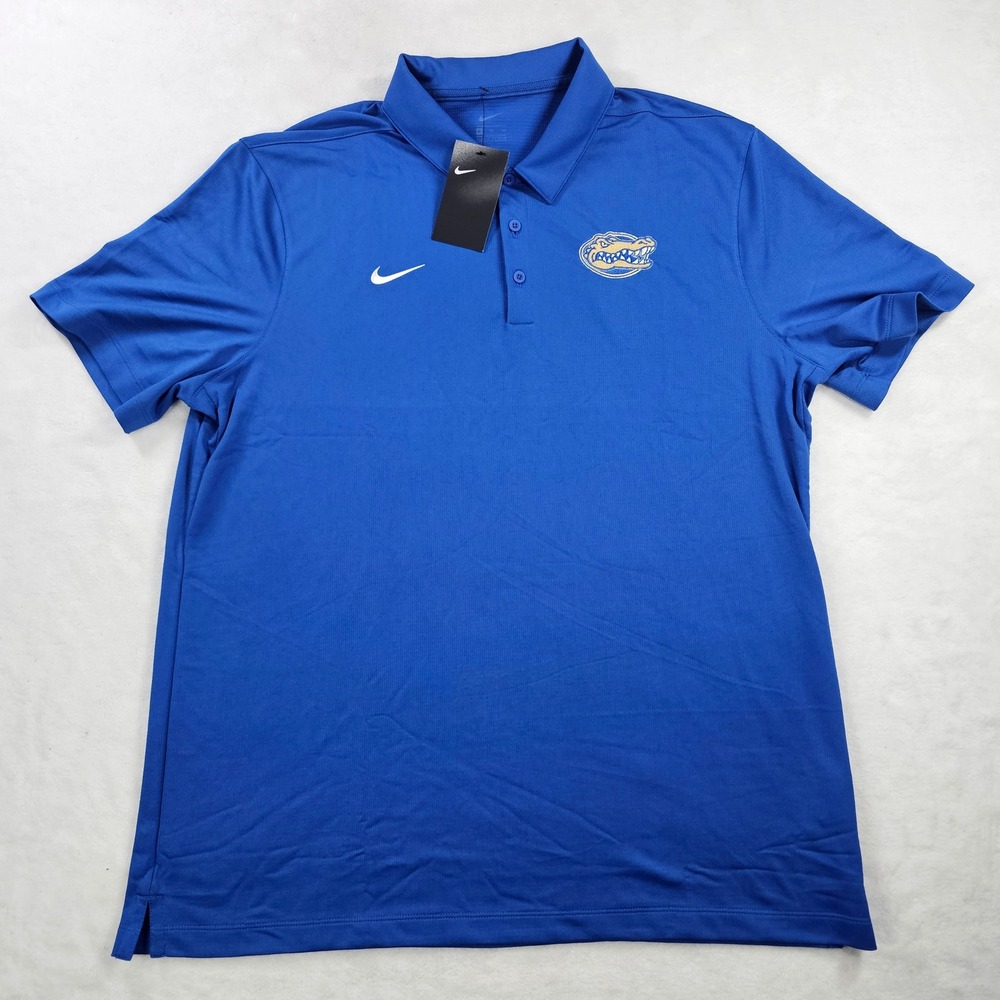Nike Florida Gators Mens XL Polo Shirt Blue Sideline Football CI4470-480 NWT
